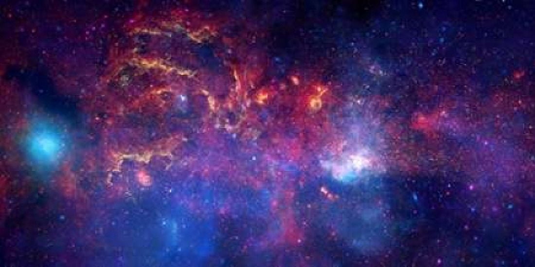 NASAs Great Observatories Examine the Galactic Center Region Canvas Art - NASA (10 x 20)