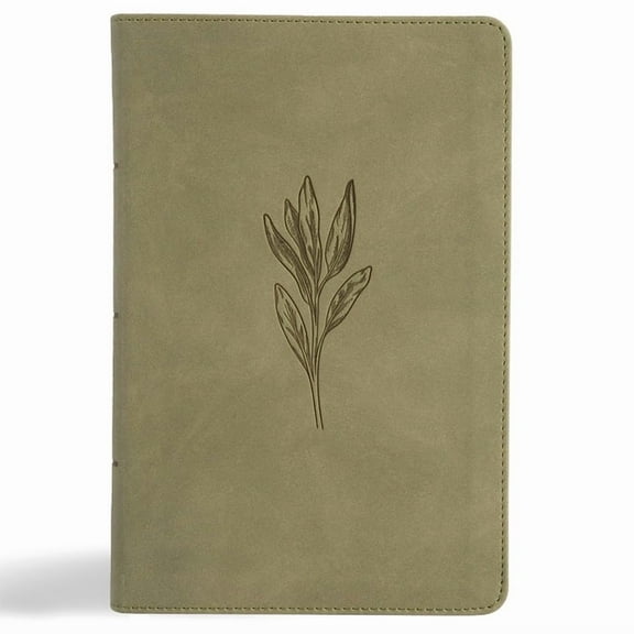 NASB Large Print Personal Size Reference Bible, Sage Suedesoft Leathertouch, (Hardcover)