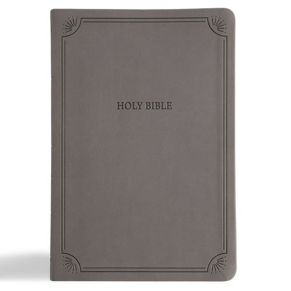NASB Large Print Thinline Bible, Value Edition, Charcoal Leathertouch, (Hardcover)