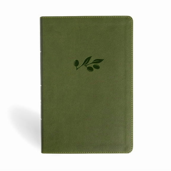 NASB Personal Size Giant Print Bible, Olive Leathertouch, Indexed, (Hardcover)