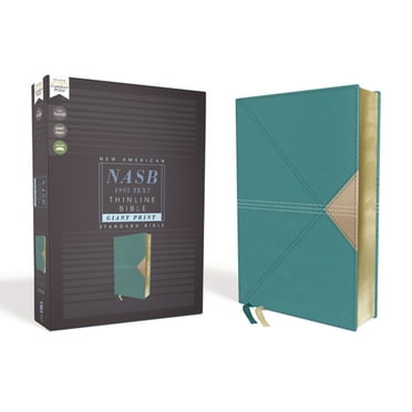 Pre-Owned Nasb, Thinline Bible, Giant Print, Leathersoft, Teal, Red Letter Edition, 1995 Text, Comfort Print (Unknown) 0310451094 9780310451099