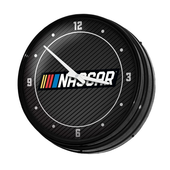 NASCAR 18.5" Retro Lighted Wall Clock