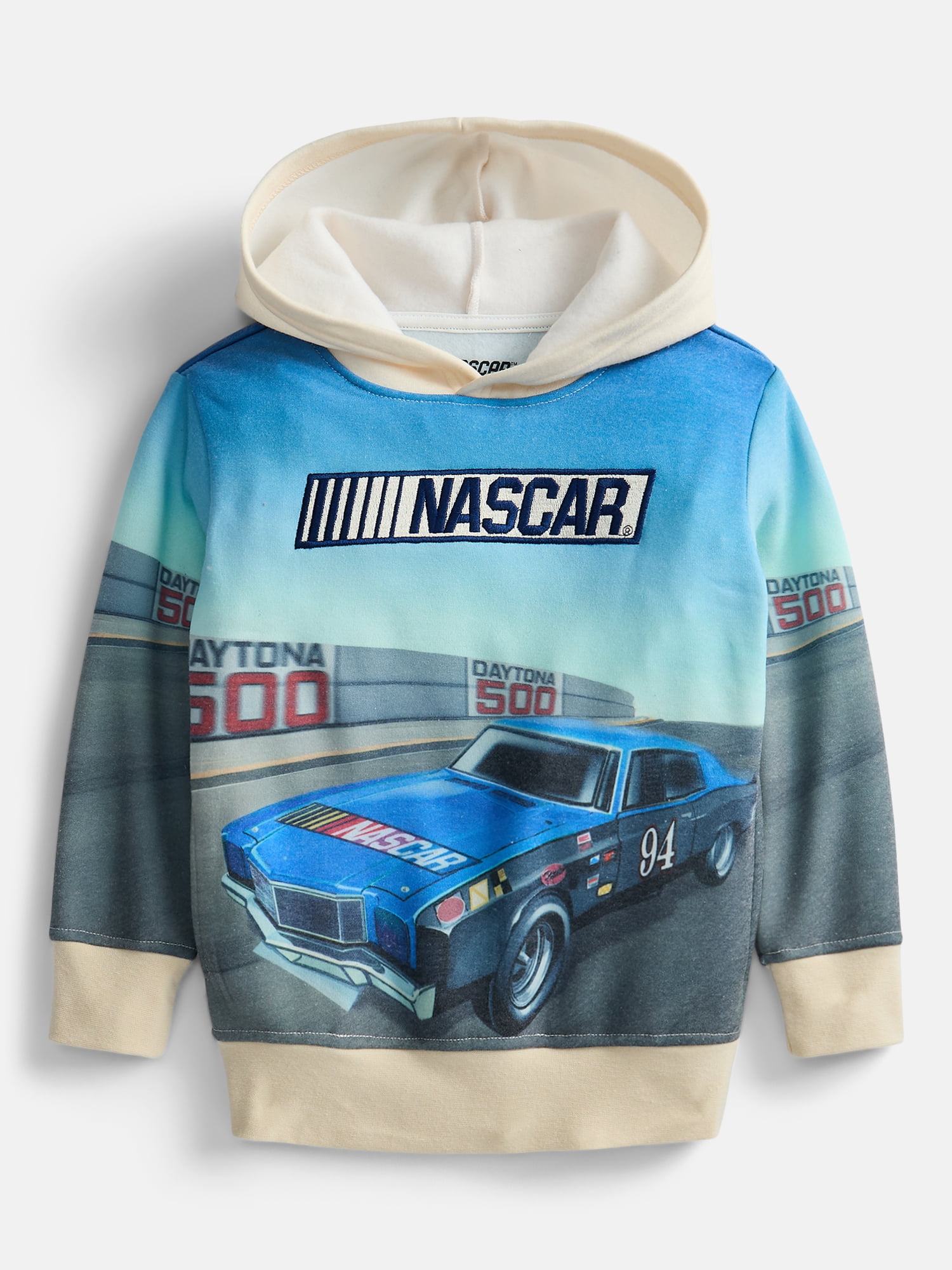 NASCAR Boys Sublimated Embroidered Logo Hoodie, Sizes XS 4/5-XL 14/16