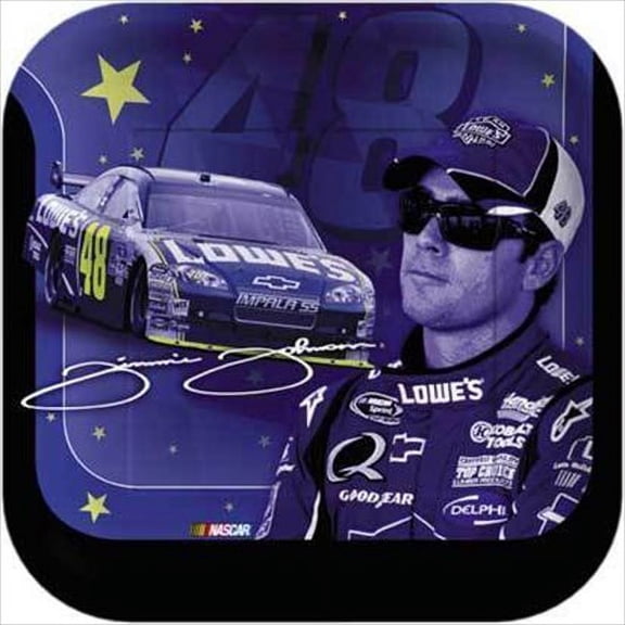 NASCAR 'Dale Jr., Gordon and Johnson' Blue Small Paper Plates (8ct)