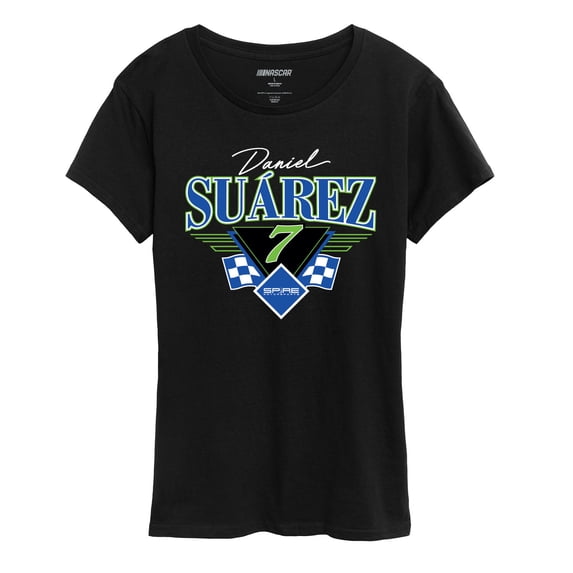 NASCAR - Daniel Suárez No. 7 - Women's Short Sleeve Graphic T-Shirt