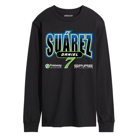 NASCAR - Daniel Suárez Spire No. 7 - Men's Long Sleeve Graphic T-Shirt