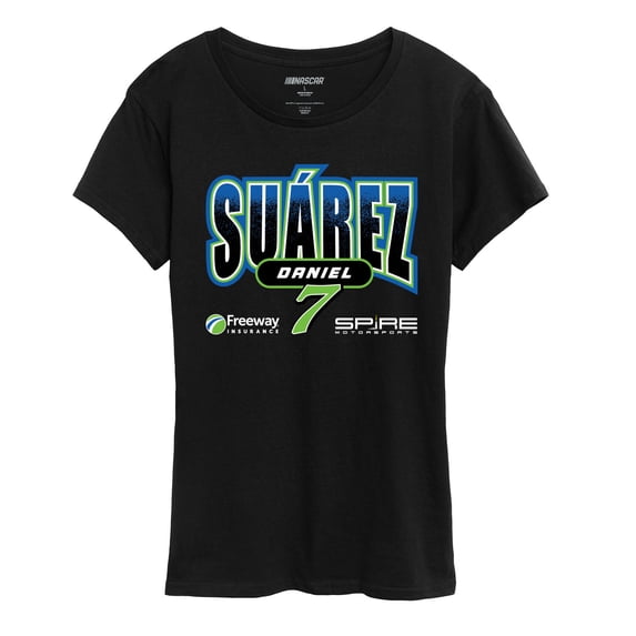 NASCAR - Daniel Suárez Spire No. 7 - Women's Short Sleeve Graphic T-Shirt