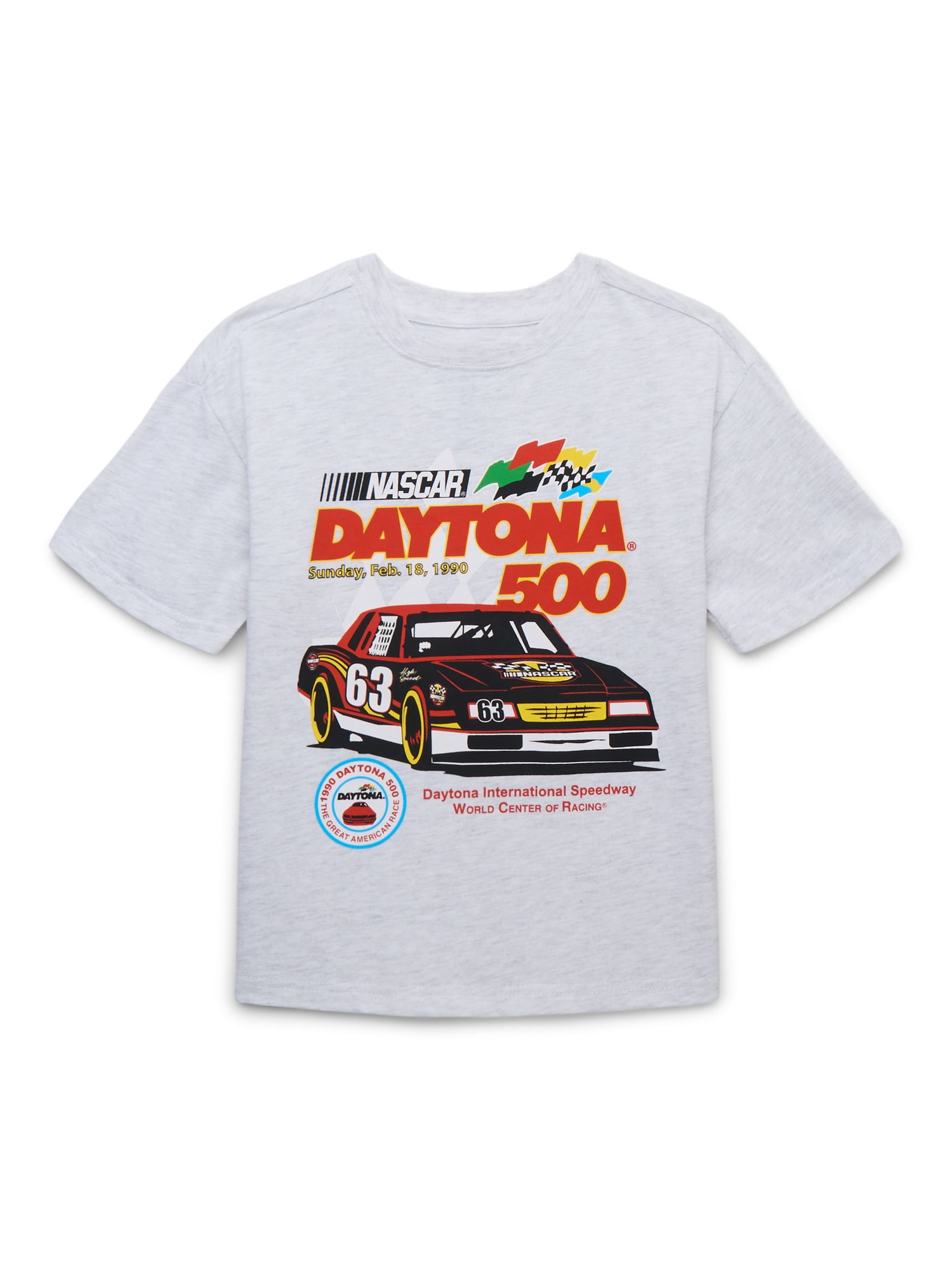 NASCAR Daytona 500 Boys Retro Tee with Short Sleeves, Sizes 4-18
