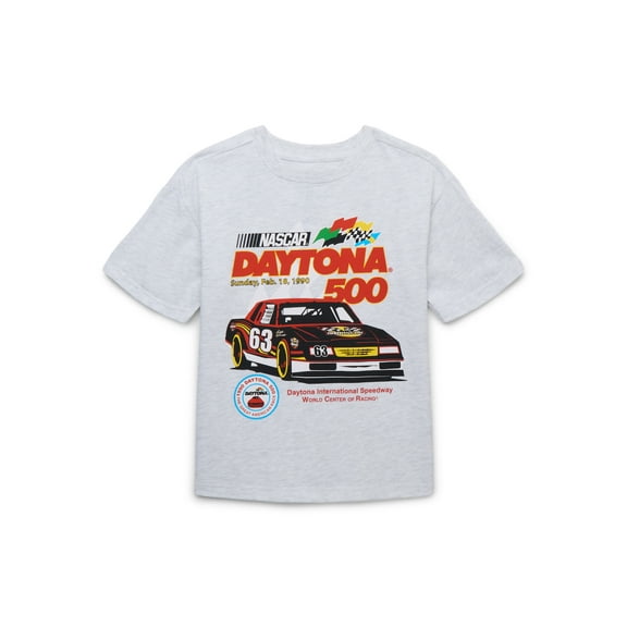 NASCAR Daytona 500 Boys Retro Tee with Short Sleeves, Sizes 4-18