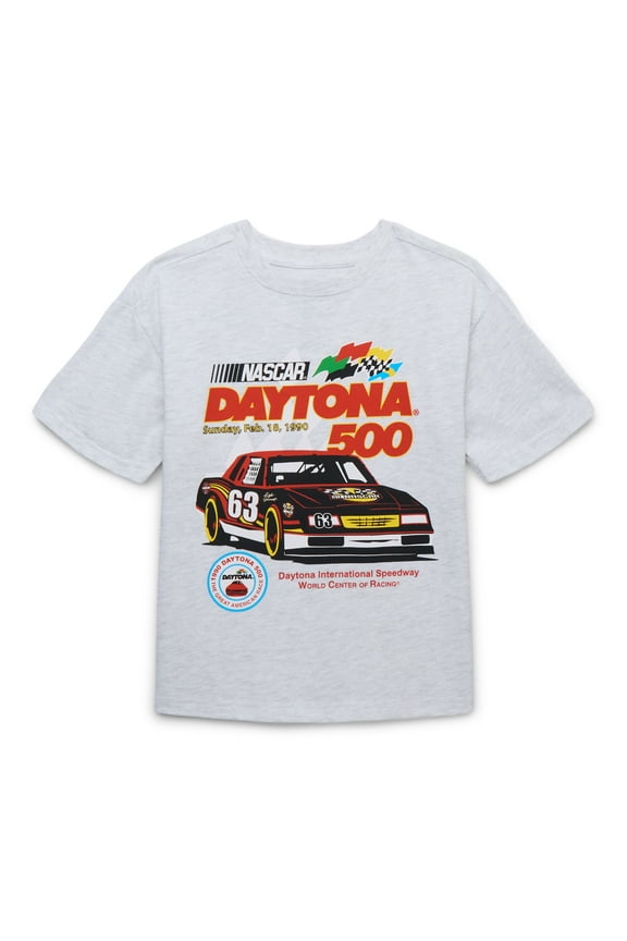 NASCAR Daytona 500 Boys Retro Tee with Short Sleeves, Sizes 4-18