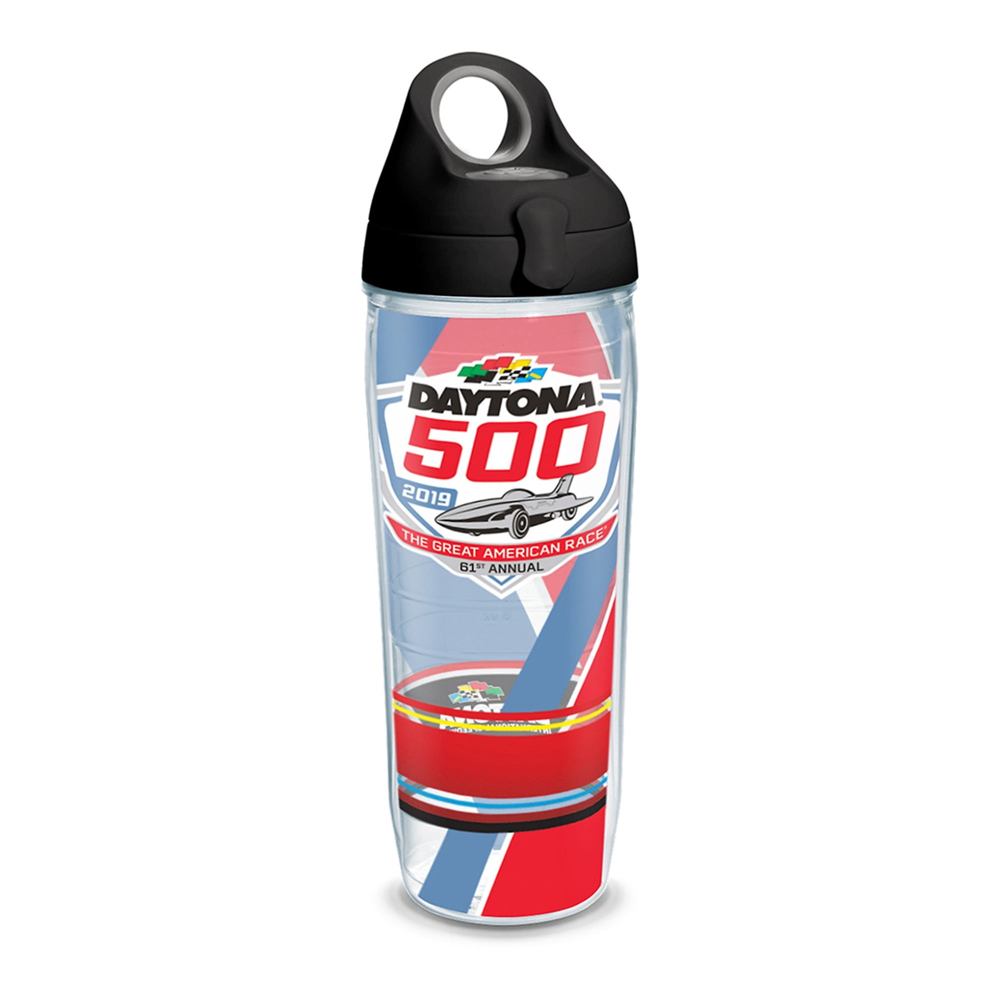 NASCAR Daytona 500 Stripes 24 oz Water Bottle with lid