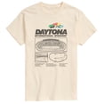 thumbnail image 1 of NASCAR - Daytona Int'l Speedway Infographic - Men's Short Sleeve T-Shirt, 1 of 4