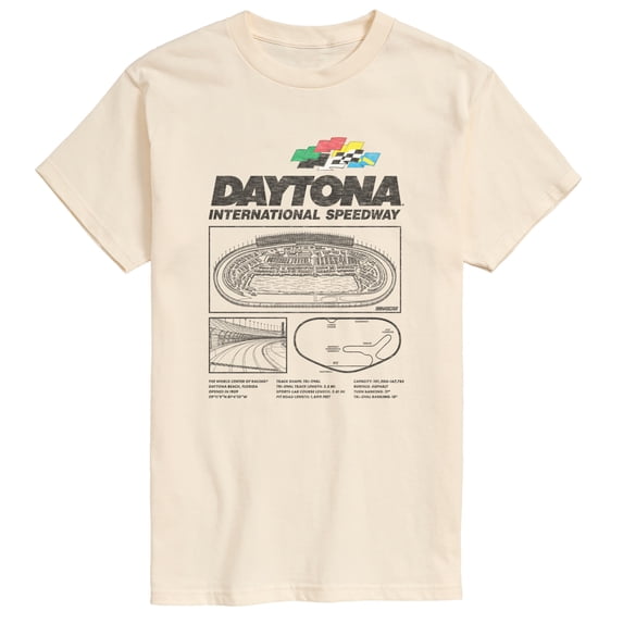 NASCAR - Daytona Int'l Speedway Infographic - Men's Short Sleeve T-Shirt