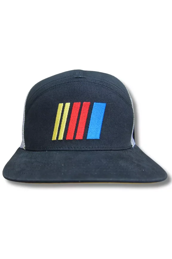 NASCAR Embroidered Logo Emblem Mesh Trucker Hat Multi Color Official Licensed