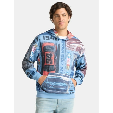 NASCAR Men's & Big Men's Graphic Hoodie Sweatshirt, Sizes XS-3XL