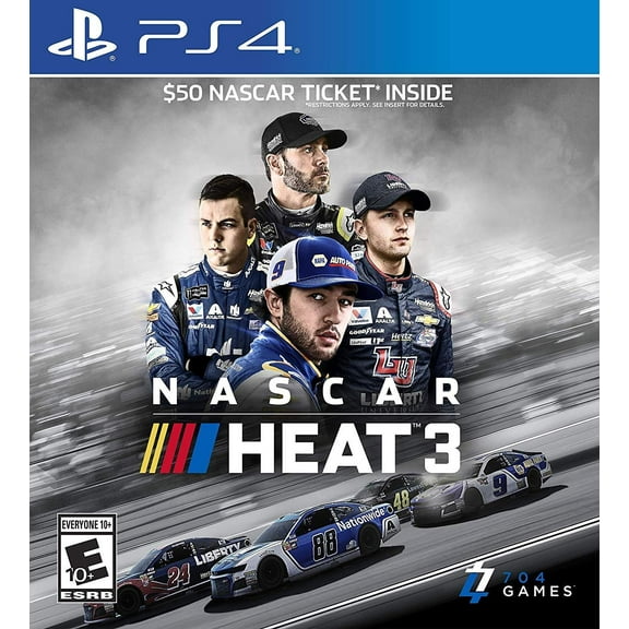 Pre-Owned NASCAR Heat 3, Physical Format/PlayStation 4, Racing Game, Parental Controls, 2 Offline Players
