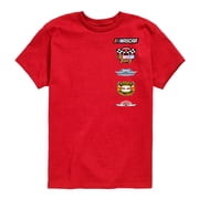 NASCAR - Historical Logos Stacked Boys Short Sleeve Graphic T-Shirt