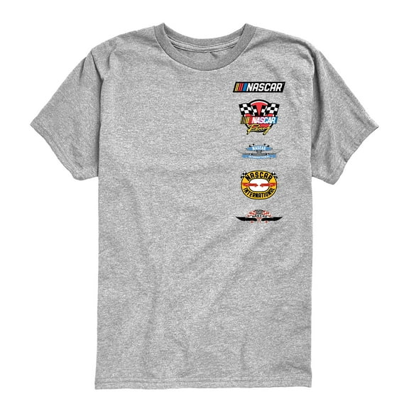 NASCAR - Historical Logos Stacked - Kids Youth Short Sleeve Graphic T-Shirt