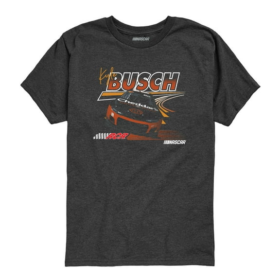 NASCAR - Kyle Busch Race Lines - Kids Youth Short Sleeve Graphic T-Shirt