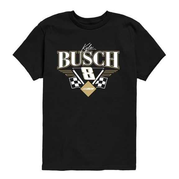 NASCAR - Kyle Busch Triangle Wings - Kids Youth Short Sleeve Graphic T-Shirt