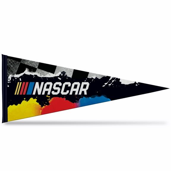 NASCAR SOFT FELT 12" X 30" PENNANT WITH HEADER CARD
