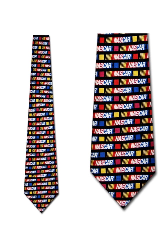 NASCAR Logo with Squares Necktie Mens Tie