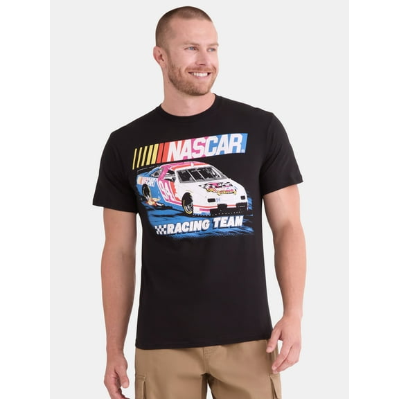 NASCAR Men's and Big Men's Cotton Graphic Tee with Short Sleeves, Sizes S-3XL