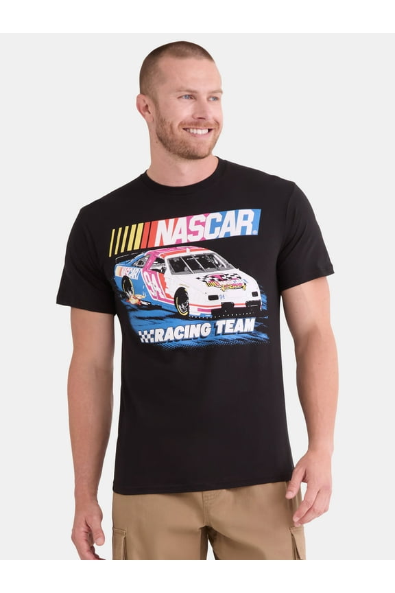 Men's and Big Men's Cotton Graphic Tee with Short Sleeves, Sizes S-3XL