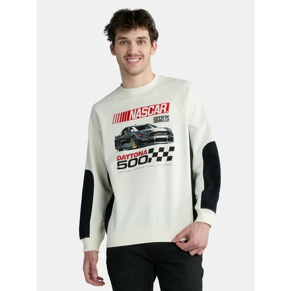 NASCAR Men's and Big Men's Graphic Crewneck Sweatshirt, Sizes XS-3XL