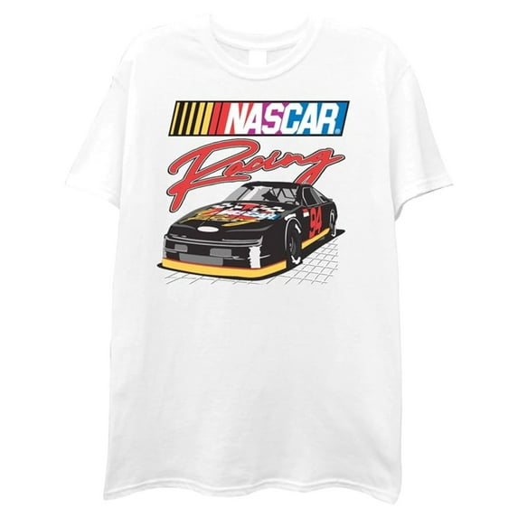 NASCAR Mens Shirt, Graphic Classic Racing T-Shirt White – XL