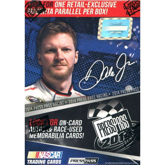 NASCAR Panini 2014 Press Pass Racing Trading Card BLASTER Box (4 Packs)