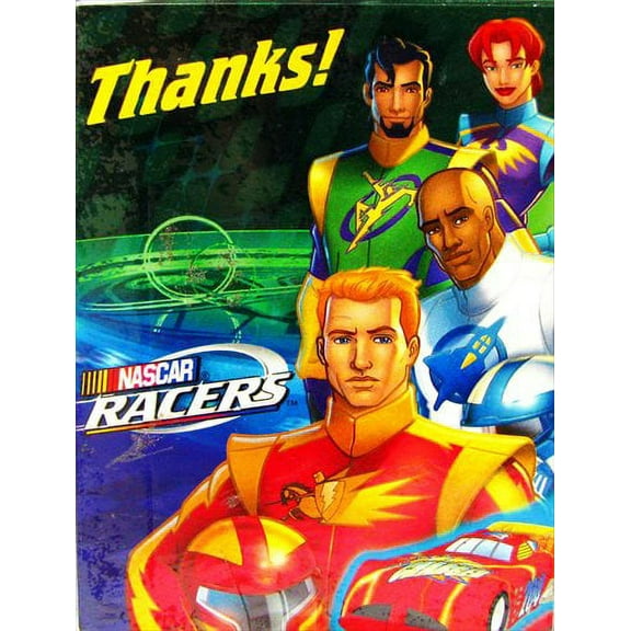 NASCAR 'Racers' Thank You Notes w/ Env. (8ct)
