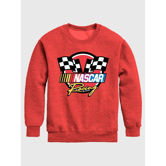 NASCAR - Racing Logo - Kids Youth Crew Fleece Sweatshirt