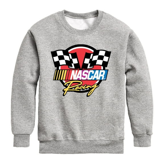 NASCAR - Racing Logo - Kids Youth Crew Fleece Sweatshirt