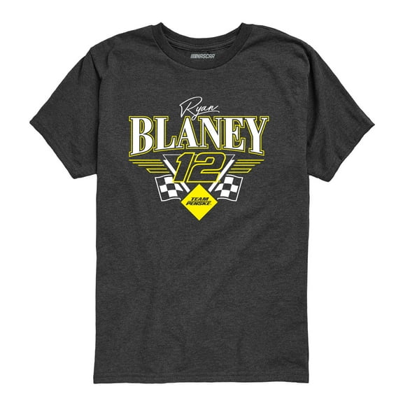 NASCAR - Ryan Blaney Triangle Wings - Kids Youth Short Sleeve Graphic T-Shirt