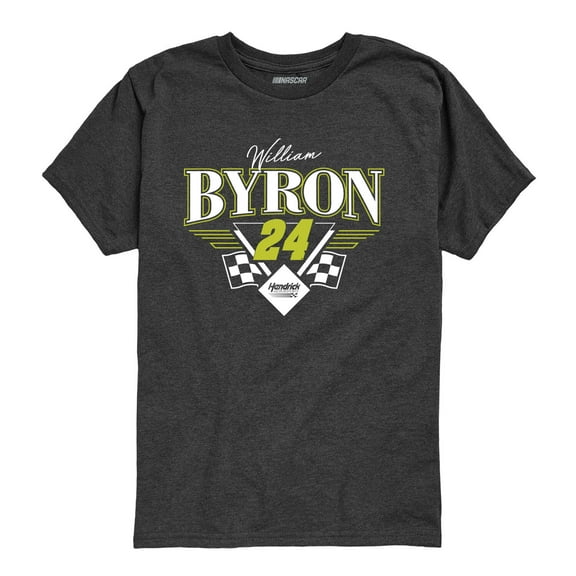 NASCAR - William Byron Triangle Wings - Kids Youth Short Sleeve Graphic T-Shirt