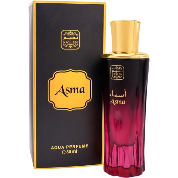 NASEEM Asma Aqua Perfume 80ml - Long Lasting Unisex Eau De Parfum for Men & Women - Fresh Woody & Earthy Fragrance - Luxury Perfume Perfect for Everyday Wear & Special Occasions