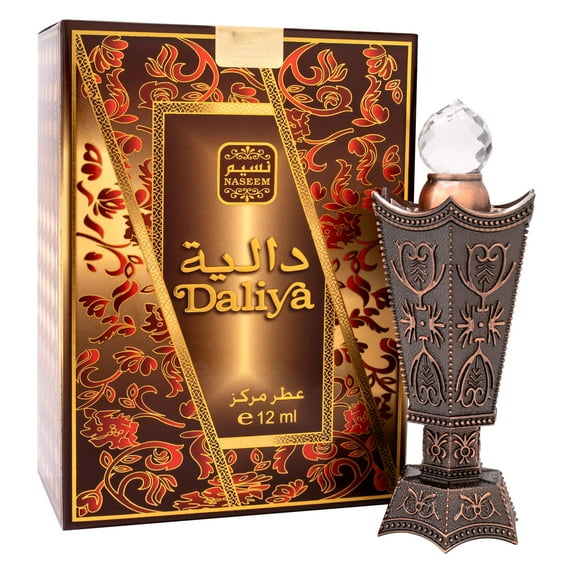 NASEEM Daliya Perfume Oil 12ml - Subtle Eau De Parfum for Men & Women, Long Lasting Arabian Attar Fragrance with Fresh Citrus, Amber & Musk, Ideal for Everyday & Special Occasions