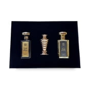 NASEEM Tahmid Luxury Fragrance Gift Set   Dunya Perfume Spray 100ml, Salwa Alcohol-Free 100ml & Concentrated Perfume Oil 10ml   Long Lasting Unisex Collection