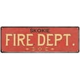 thumbnail image 1 of SKOKIE FIRE DEPT. Home Decor Metal Sign Police Gift 8x24 108240013546, 1 of 1