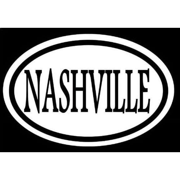 NASHVILLE 6" STICKER DECAL TENNESSEE COUNTRY MUSIC URBAN CHESNEY MCGRAW GRAMMY Mic *C462*