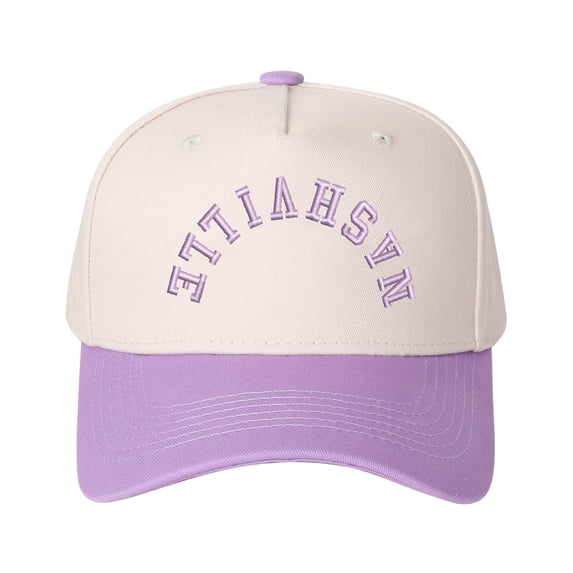 NASHVILLE Embroidered Patchwork Trucker Cap | Adjustable Unisex Snapback, Music City Essential
