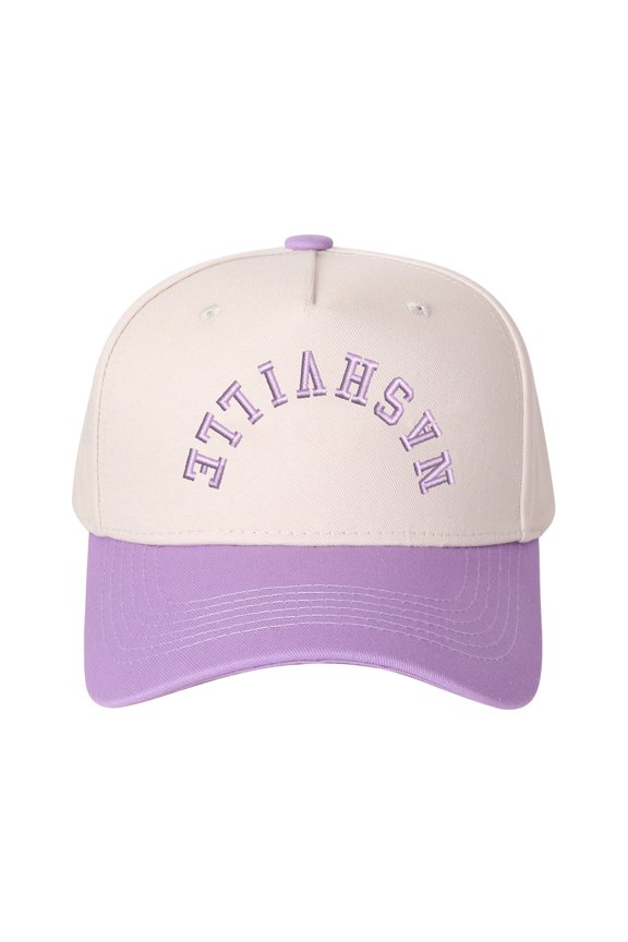 NASHVILLE Embroidered Patchwork Trucker Cap | Adjustable Unisex Snapback, Music City Essential