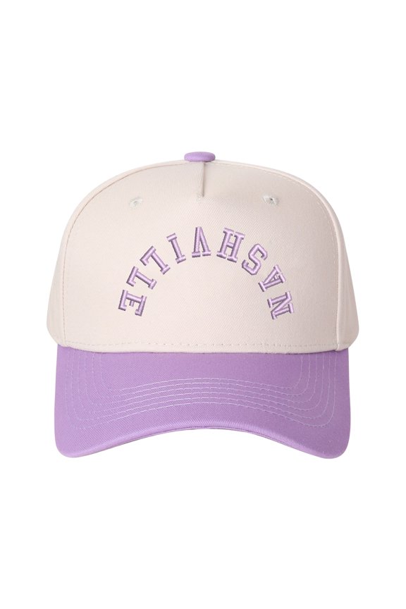 NASHVILLE Embroidered Patchwork Trucker Cap | Adjustable Unisex Snapback, Music City Essential