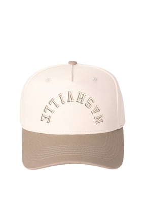 NASHVILLE Embroidered Patchwork Trucker Cap | Adjustable Unisex Snapback, Music City Essential