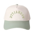 thumbnail image 1 of NASHVILLE Embroidered Patchwork Trucker Cap | Adjustable Unisex Snapback, Music City Essential, 1 of 10