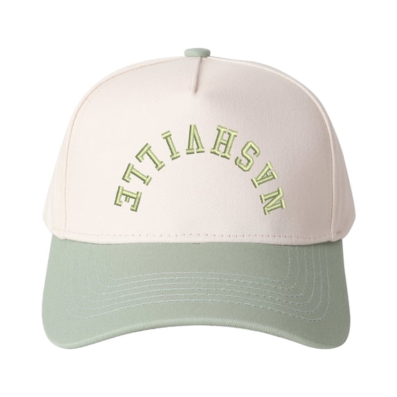 NASHVILLE Embroidered Patchwork Trucker Cap | Adjustable Unisex Snapback, Music City Essential