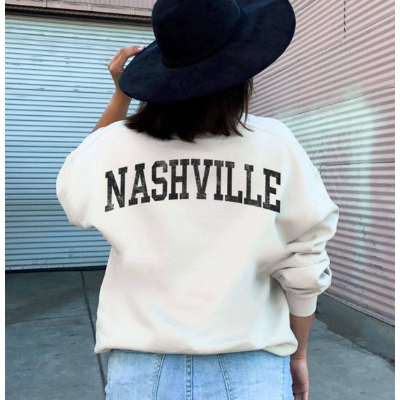 NASHVILLE Graphic Unisex Fleece Pullover