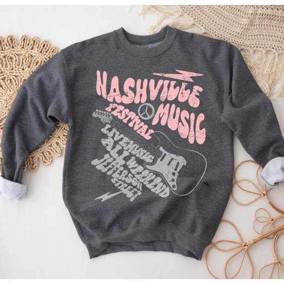 NASHVILLE MUSIC FESTIVAL Graphic Fleece Pullover