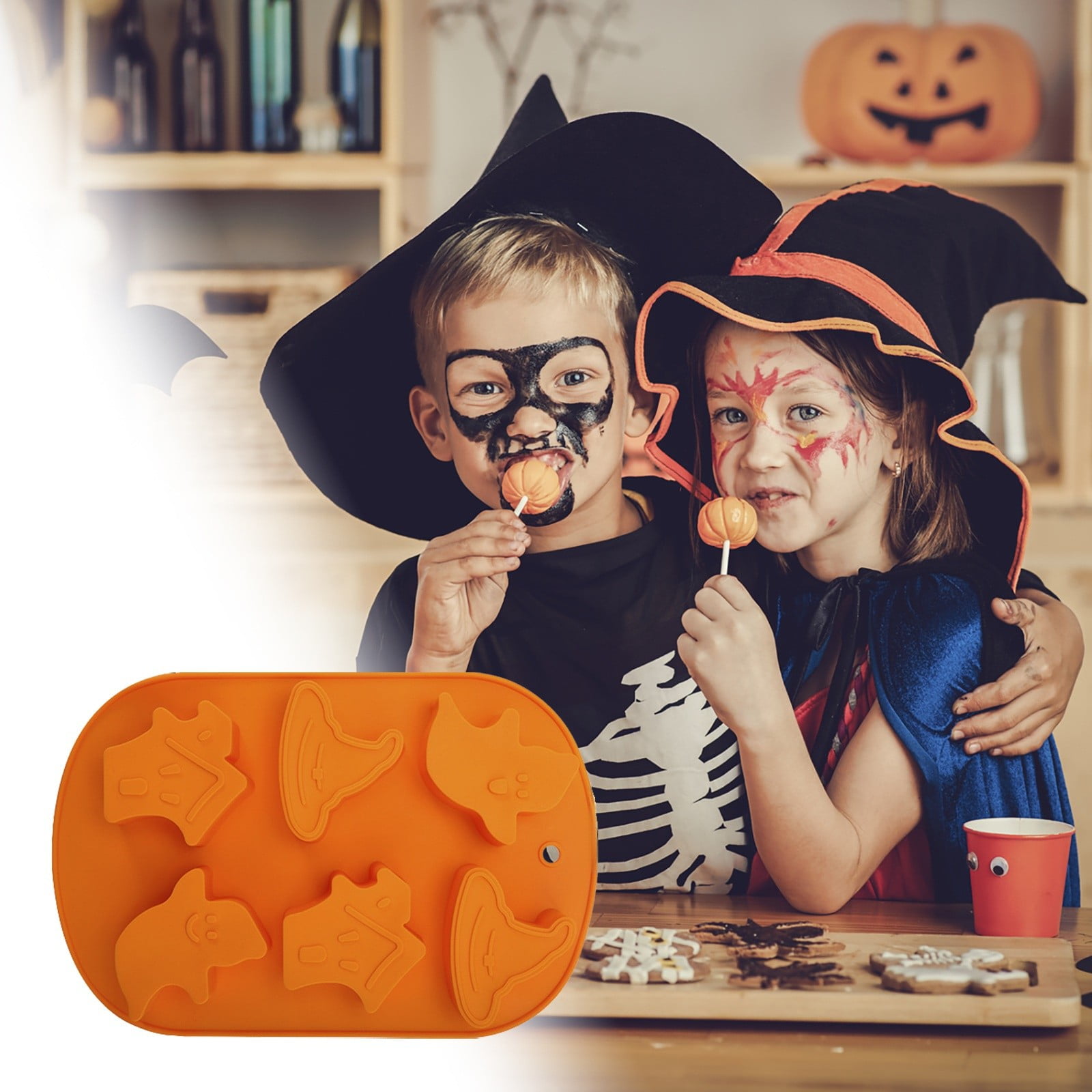 NASIQXB Baking Cookie Chocolate Hat Ice Tray Diy Glue Pumpkin Shape